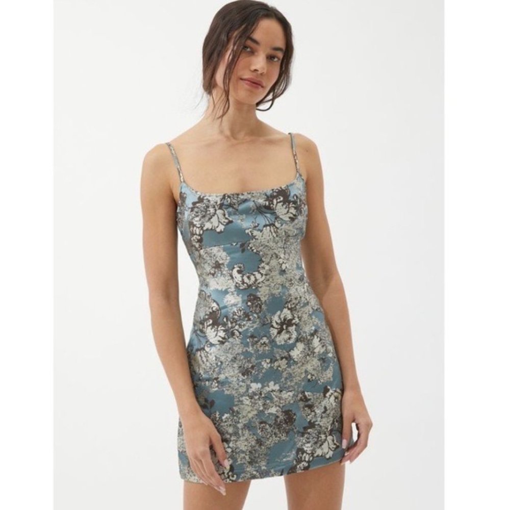 Urban Outfitters UO Monette Jacquard Mini Dress